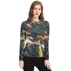 Koi Pond 3d Fish Women s Long Sleeve Rash Guard by Grandong