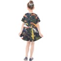 Koi Pond 3d Fish Kids  Smock Dress View2