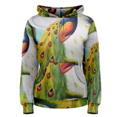 Peacock Art Women s Pullover Hoodie by Grandong