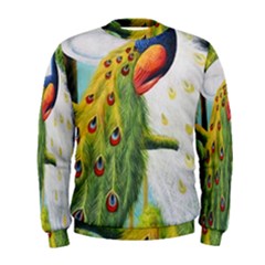 Peacock Art Men s Sweatshirt by Grandong