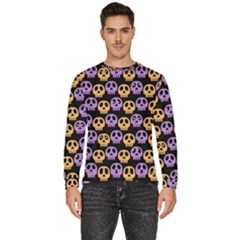 Halloween Skull Pattern Men s Fleece Sweatshirt by Ndabl3x