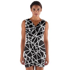 Interconnectedness Wrap Front Bodycon Dress by Sobalvarro