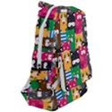 Cats Funny Colorful Pattern Texture Travelers  Backpack View2