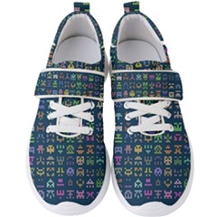 Procedural Generation Digital Art Pattern Men s Velcro Strap Shoes by Grandong