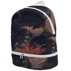 Fractal Digital Art Pattern Zip Bottom Backpack by Grandong