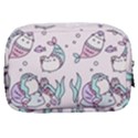 Cartoon Cat Cute Animal Kawaii Pastel Pattern Make Up Pouch (Small) View2