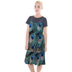 Peacock-feathers,blue2 Camis Fishtail Dress by nateshop