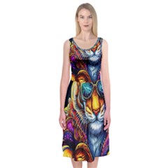 Tiger Rockingstar Midi Sleeveless Dress by Sparkle