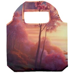 Pink Nature Foldable Grocery Recycle Bag by Sparkle