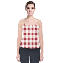 Gingham - 4096x4096px - 300dpi14 Velvet Spaghetti Strap Top by EvgeniaEsenina