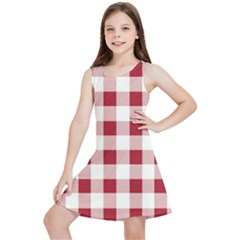 Gingham - 4096x4096px - 300dpi14 Kids  Lightweight Sleeveless Dress by EvgeniaEsenina