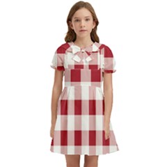 Gingham - 4096x4096px - 300dpi14 Kids  Bow Tie Puff Sleeve Dress by EvgeniaEsenina