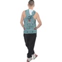 Seamless Pattern With Festive Christmas Houses Trees In Snow And Snowflakes Men s Sleeveless Hoodie View2