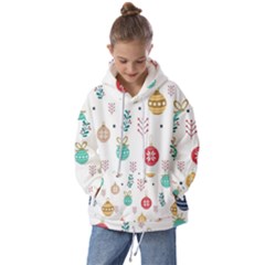 Cute Christmas Pattern Kids  Oversized Hoodie by Grandong