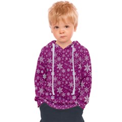 Purple Christmas Pattern Kids  Overhead Hoodie by Grandong