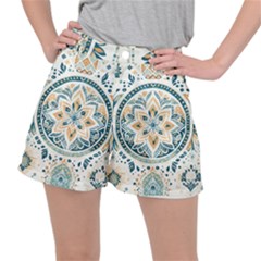 Boho Pattern Women s Ripstop Shorts by Valentinaart