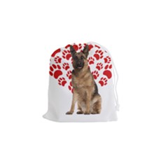 Belgian Malinois Gift T- Shirt Cool Belgian Malinois Valentine Heart Paw Belgian Malinois Dog Lover Yoga Reflexion Pose T- Shirtyoga Reflexion Pose T- Shirt Drawstring Pouch (small) by hizuto