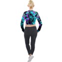 Aesthetic art  Long Sleeve Cropped Velvet Jacket View2