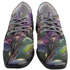 Abstract Blossoms  Women Heeled Oxford Shoes by Internationalstore