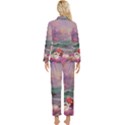 Abstract Flowers  Womens  Long Sleeve Velvet Pocket Pajamas Set View2