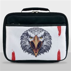 Usa Soccer T- Shirt U S A Patriotic American Flag Soccer Ball Football T- Shirt (1) Lunch Bag by ZUXUMI