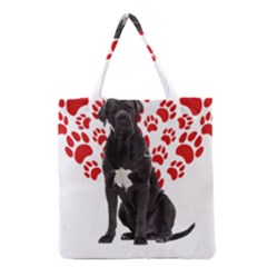 Cane Corso Gifts T- Shirt Cool Cane Corso Valentine Heart Paw Cane Corso Dog Lover Valentine Costume Yoga Reflexion Pose T- Shirtyoga Reflexion Pose T- Shirt Grocery Tote Bag by hizuto