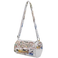 Venice T- Shirt Venice Voyage Art Digital Painting Watercolor Discovery T- Shirt (3) Mini Cylinder Bag by ZUXUMI