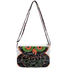 Vintage Halloween Owl T- Shirt Vintage Halloween Owl T- Shirt Double Gusset Crossbody Bag by ZUXUMI