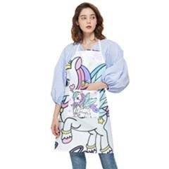 Waitress T- Shirt Awesome Unicorn Waitresses Are Magical For A Waiting Staff T- Shirt Pocket Apron by ZUXUMI