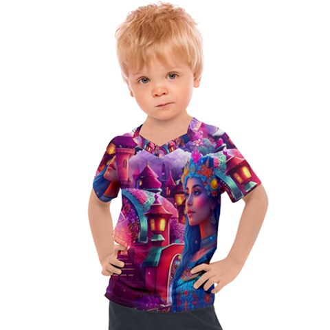 Fantasy Arts  Kids  Sports T-shirt by Internationalstore