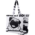 Black Pug Dog If I Cant Bring My Dog I T- Shirt Black Pug Dog If I Can t Bring My Dog I m Not Going Simple Shoulder Bag View1