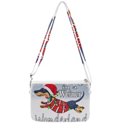 Weiner T- Shirt Walking In A Weiner Wonderland T- Shirt (1) Double Gusset Crossbody Bag by ZUXUMI