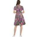 Floral Blossoms  Short Sleeve Waist Detail Dress View2