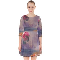 Floral Blossoms  Smock Dress by Internationalstore