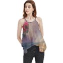 Floral Blossoms  Flowy Camisole Tank Top View1