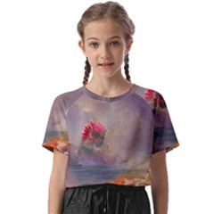 Floral Blossoms  Kids  Basic T-shirt by Internationalstore