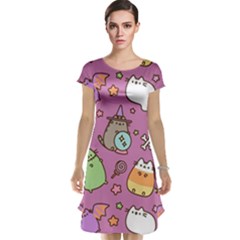 Pusheen Cat Cap Sleeve Nightdress by Pakjumat