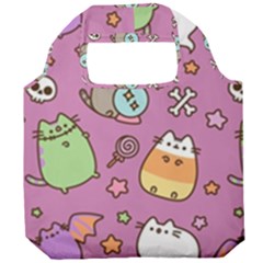 Pusheen Cat Foldable Grocery Recycle Bag by Pakjumat