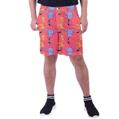 Elephant Monkey Dog Cartoon Men s Pocket Shorts by Pakjumat