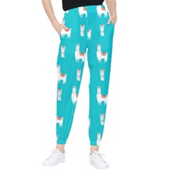 Lama Alpaca Animal Pattern Design Women s Tapered Pants by Pakjumat