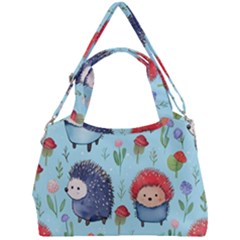 Hedgehogs Animal Double Compartment Shoulder Bag by Pakjumat