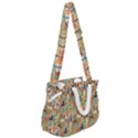 Animal Forest Pattern Rope Handles Shoulder Strap Bag View2