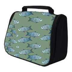 Fishes Pattern Background Full Print Travel Pouch (small) by Pakjumat