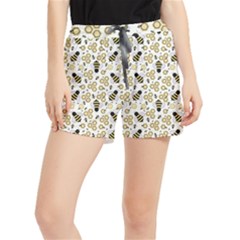 Bee Honeycomb Honeybee Insect Women s Runner Shorts by Pakjumat