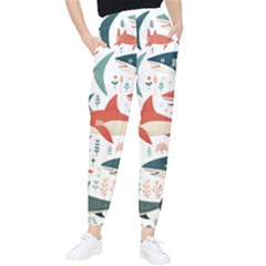 Fish Shark Animal Pattern Women s Tapered Pants by Pakjumat