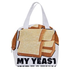 Bread Baking T- Shirt Funny Bread Baking Baker My Yeast Expecting A Bread T- Shirt (1) Boxy Hand Bag by JamesGoode