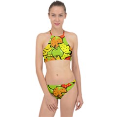 Fruit Food Wallpaper Halter Bikini Set by Dutashop