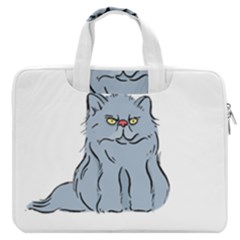 Persian Cat T-shirtwhite Look Calm Persian Cat 03 T-shirt (1) Macbook Pro 13  Double Pocket Laptop Bag by EnriqueJohnson