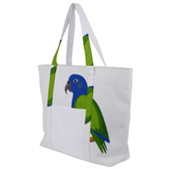 Pionus T-shirtwhite Look Calm Pionus 01 T-shirt Zip Up Canvas Bag by EnriqueJohnson