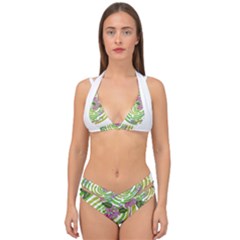 Abstract T- Shirt Tropical World T- Shirt Double Strap Halter Bikini Set by EnriqueJohnson